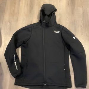 Under Armour Hooded Jacket Men’s Size XXL Black GC All Season